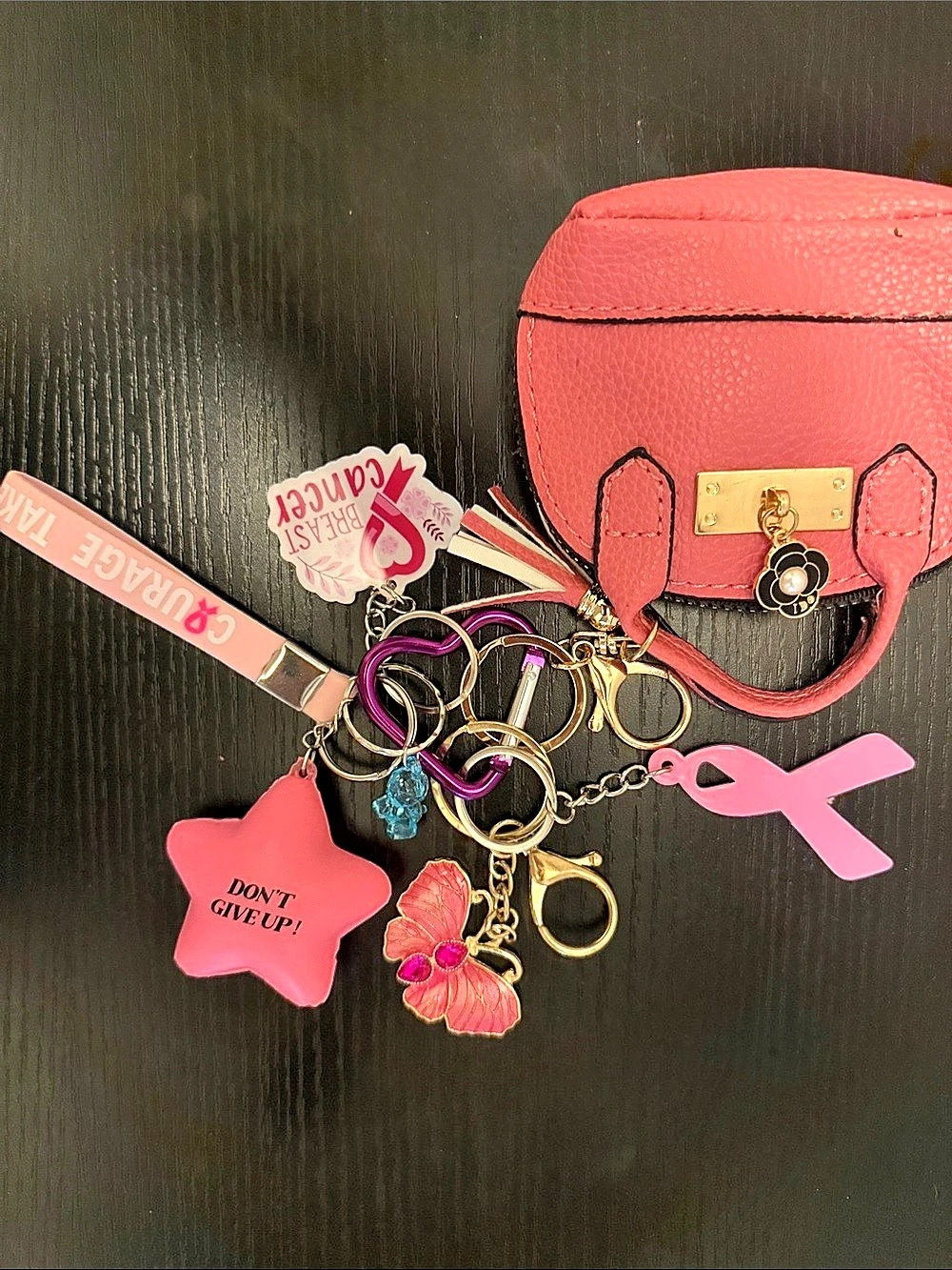 Breast Cancer Awareness Keychain Set